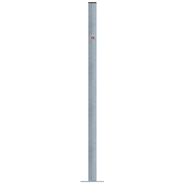 Barrier posts | Steel tube  42 x 2.5 mm | stationary | to be fixed by plugs | hot-dip galvanized | without eyelet